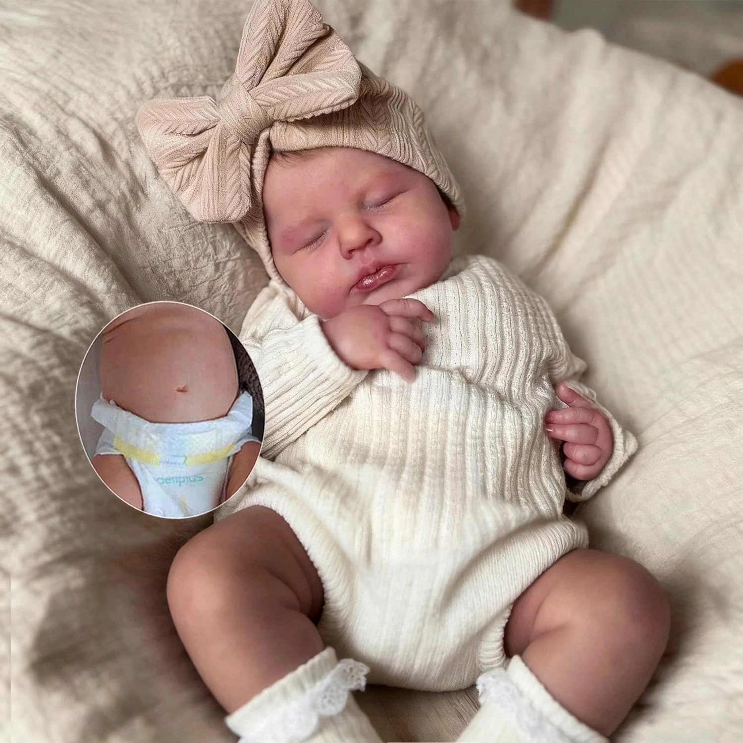 Nanjing Tianzeng Gifts Co.,Ltd Reborn Baby Doll - 50 cm Vinyl silicone Girl