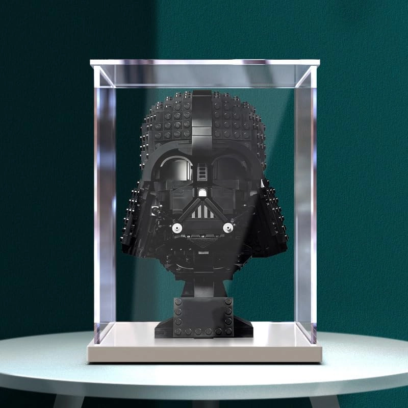 Shengor Lego 75304 Darthv-ader Acrylic Display Case - 20 x 20 x 25 cm Transparent Dustproof