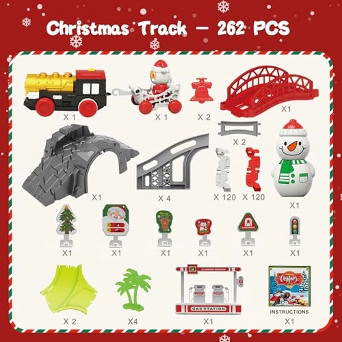 Christmas Track Toy Set - 262 PCS