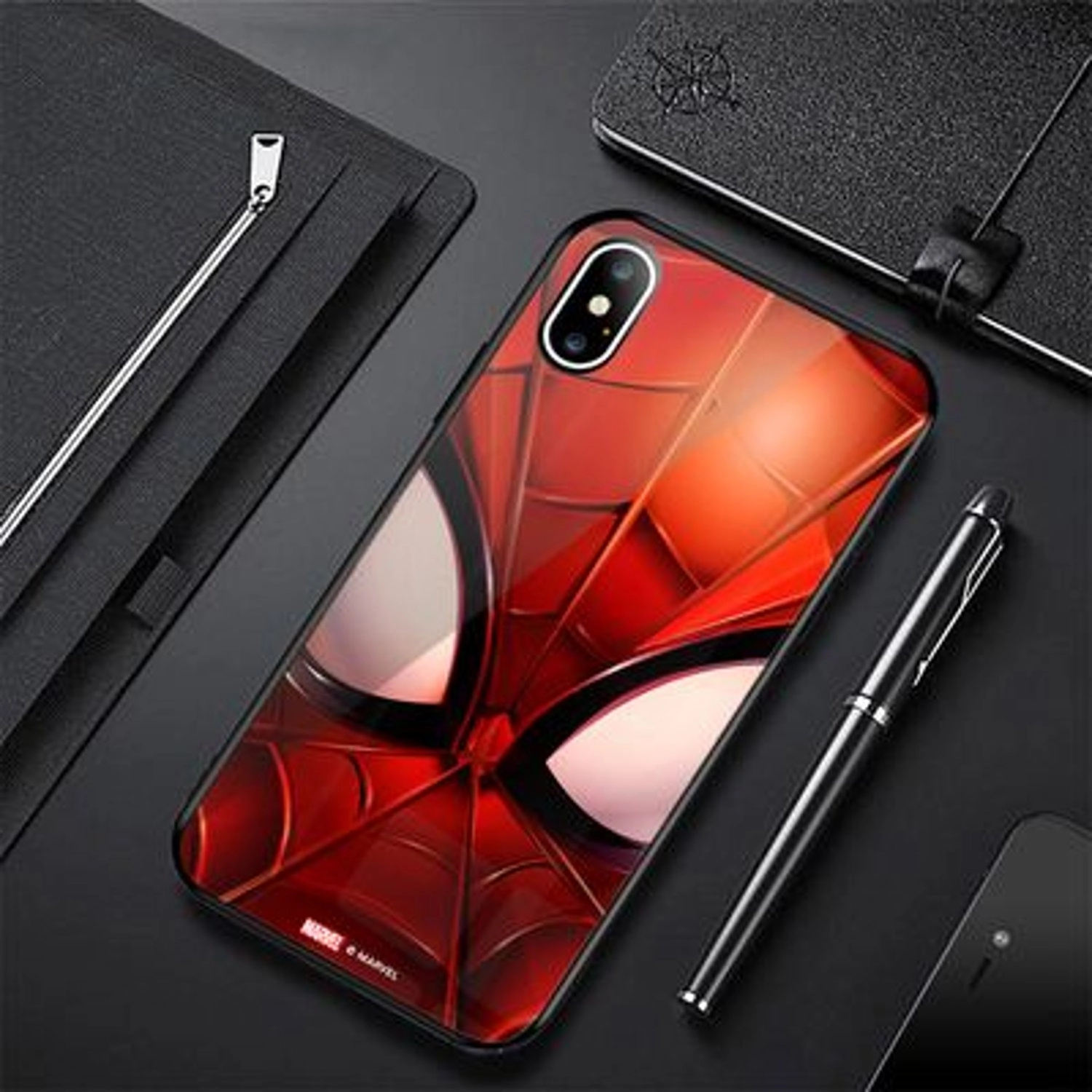 Spider-Man Mask Back Case for iPhone Xs