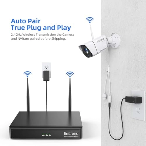 Security Camera System - 4 pcs 8CH 2MP