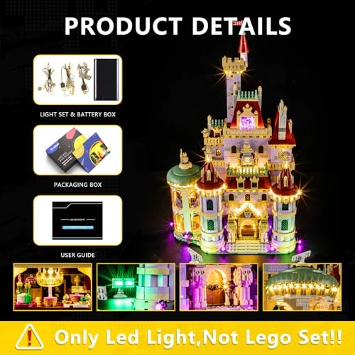Light Kit for LEGO Beauty and The Beast Castle 43263 - Plastic Beauty and The Beast 1