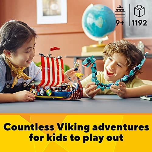 Creator 3in1 Viking Ship and The Midgard Serpent (31132)