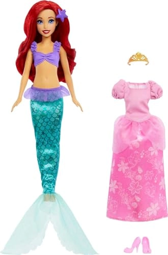 Ariel Mermaid to Princess Doll - 2-in-1 pink