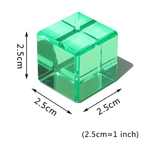 Rainbow Crystal Acrylic Cubes - 3 years and up 16 pieces