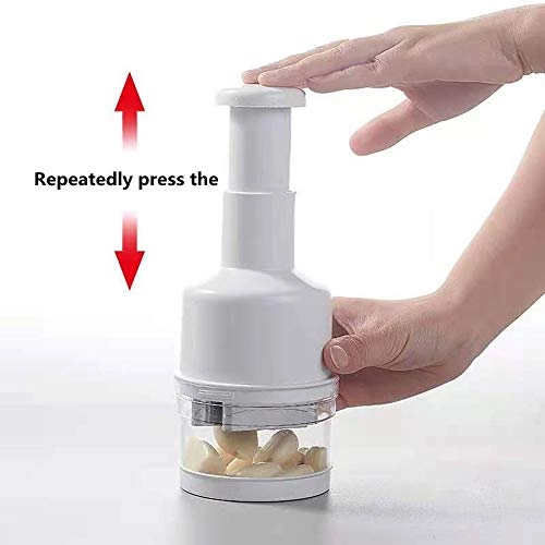 Food Chopper - Manual Stainless Steel White