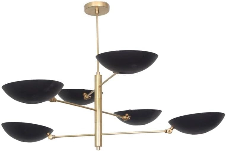 THE CHANDELIER COLLECTION Sputnik Chandelier - 6 Light Raw Brass
