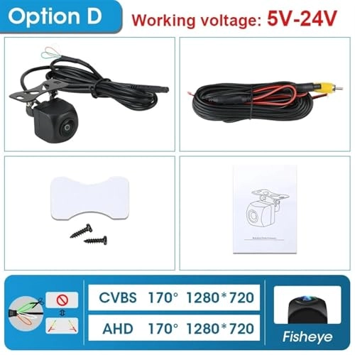 Rear View Backup Camera - Night Vision AHD CVBS 1080P