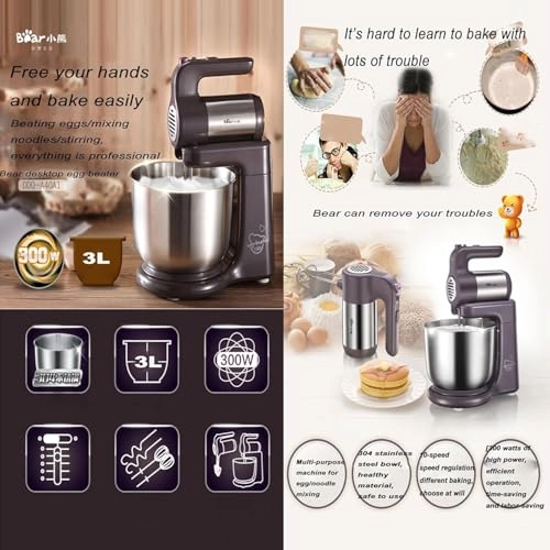 Electric Stand Mixer - 3 Liters 300 watts