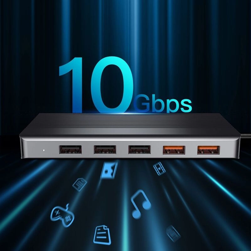 12 Port USB-C Hub - 4K 100W PD Ethernet