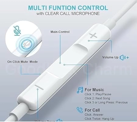 Lightning Earphones Wired Earphone