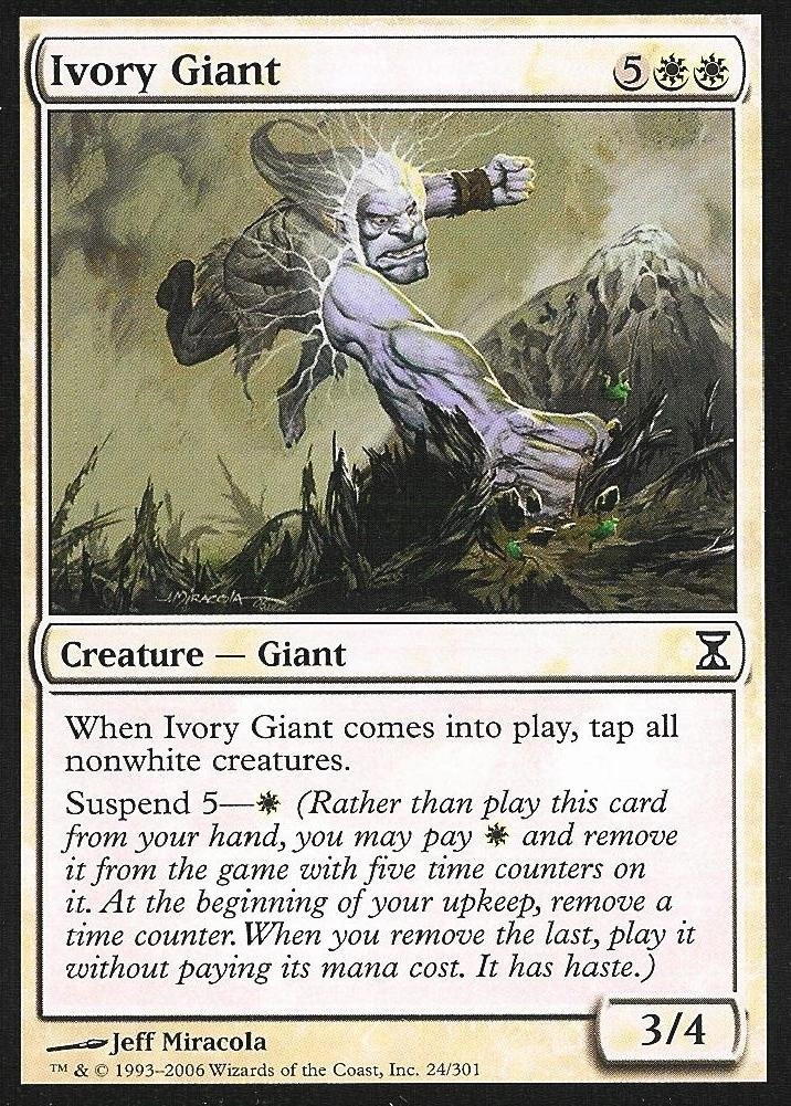 Wizards of the Coast Ivory Giant - Time Spiral