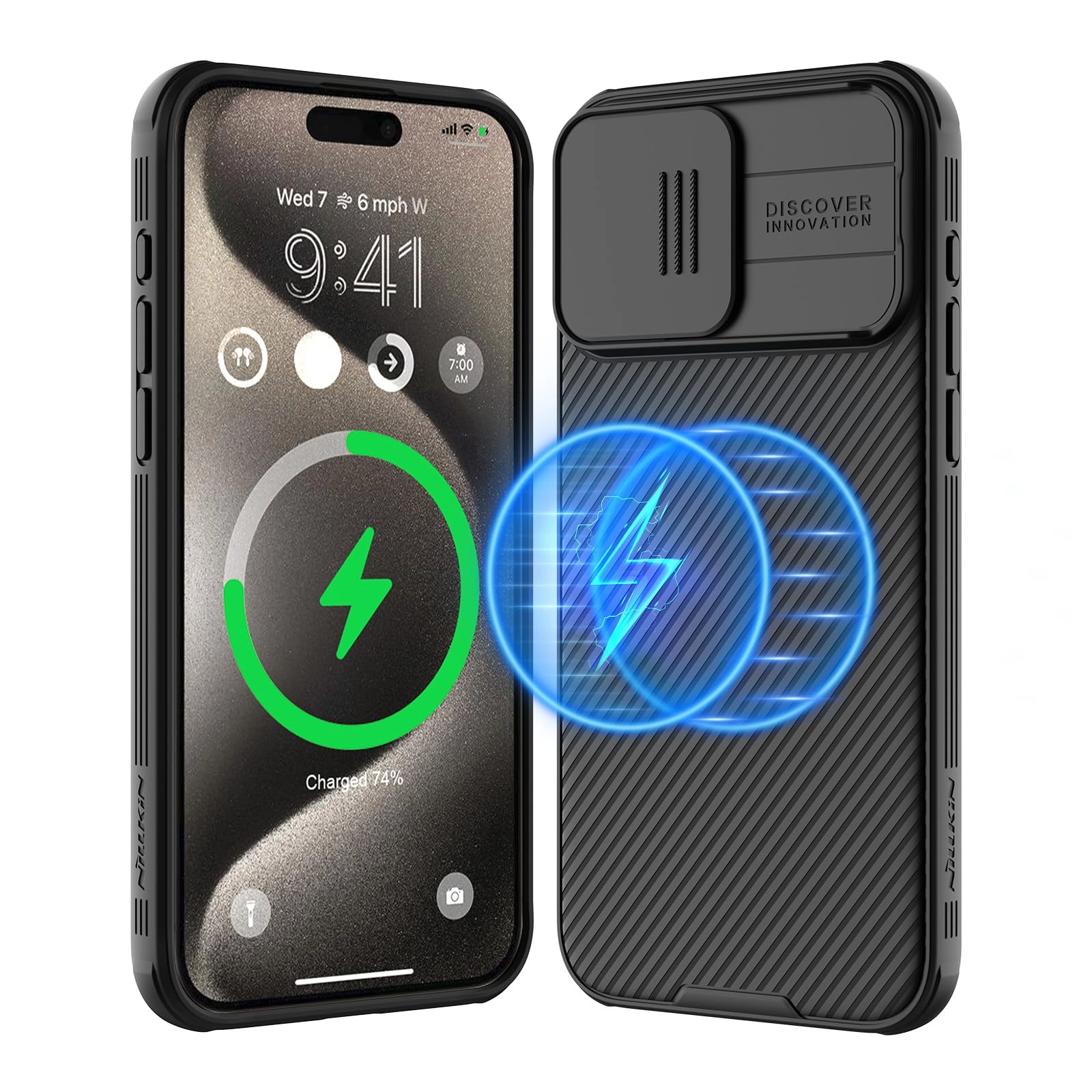 Nillkin Camshield Pro Magnetic Case Cover for iPhone 15 Pro