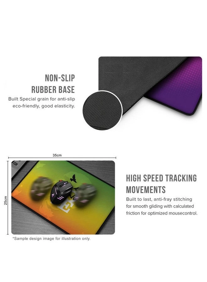 Haq Large Cloth Gaming Mouse Pad - 35x25 cm
