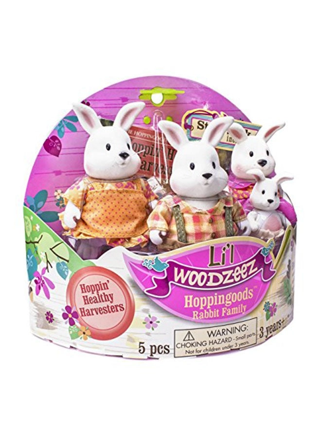 Li'L WOODZEEZ Hoppingoods Rabbit Family 4 pcs