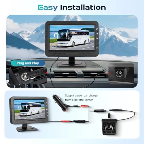 Rear View Camera - full-colour night vision wired 1080P + Reversing Monitor