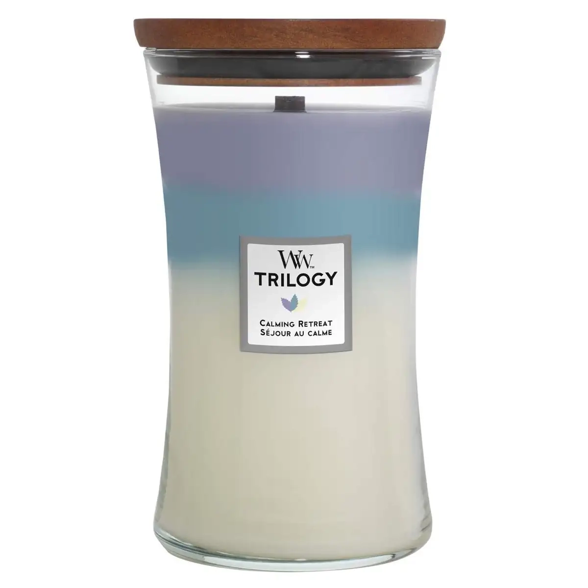WoodWick Trilogy Calming Retreat - Lavender Spa Sea Salt & Cotton White Tea & Jasmine 1 piece(s)