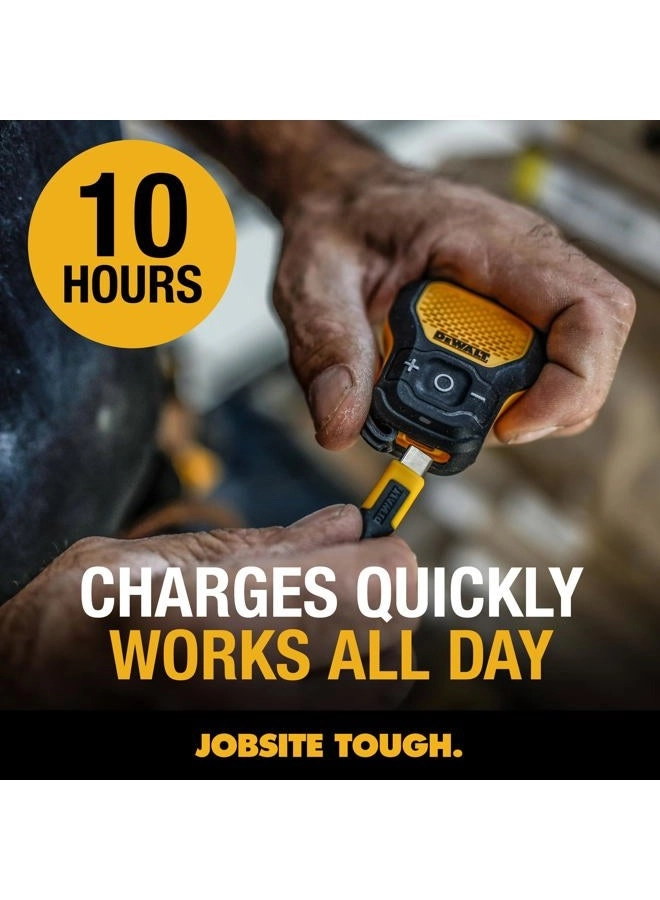 Wearable Bluetooth Speaker - Clip-On Wireless Jobsite Pro