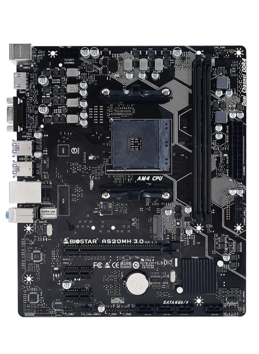 A520MH - Micro ATX Socket AM4 DDR4 64GB
