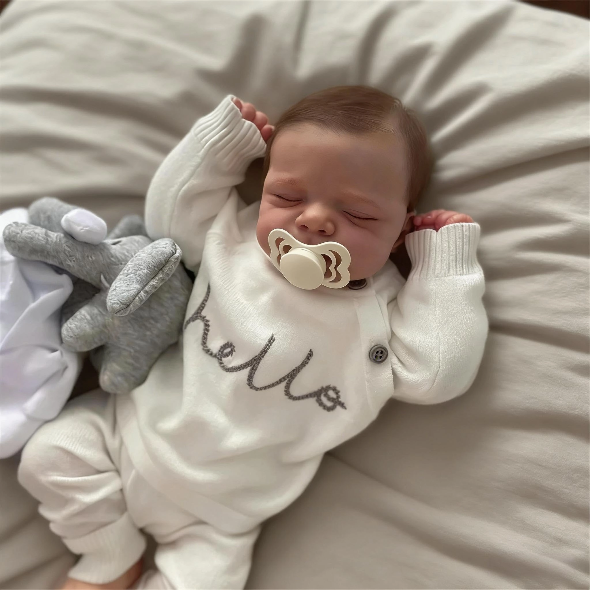 Reborn Baby Doll - 18 Inch Silicone Girl Sleeping Ages 3+