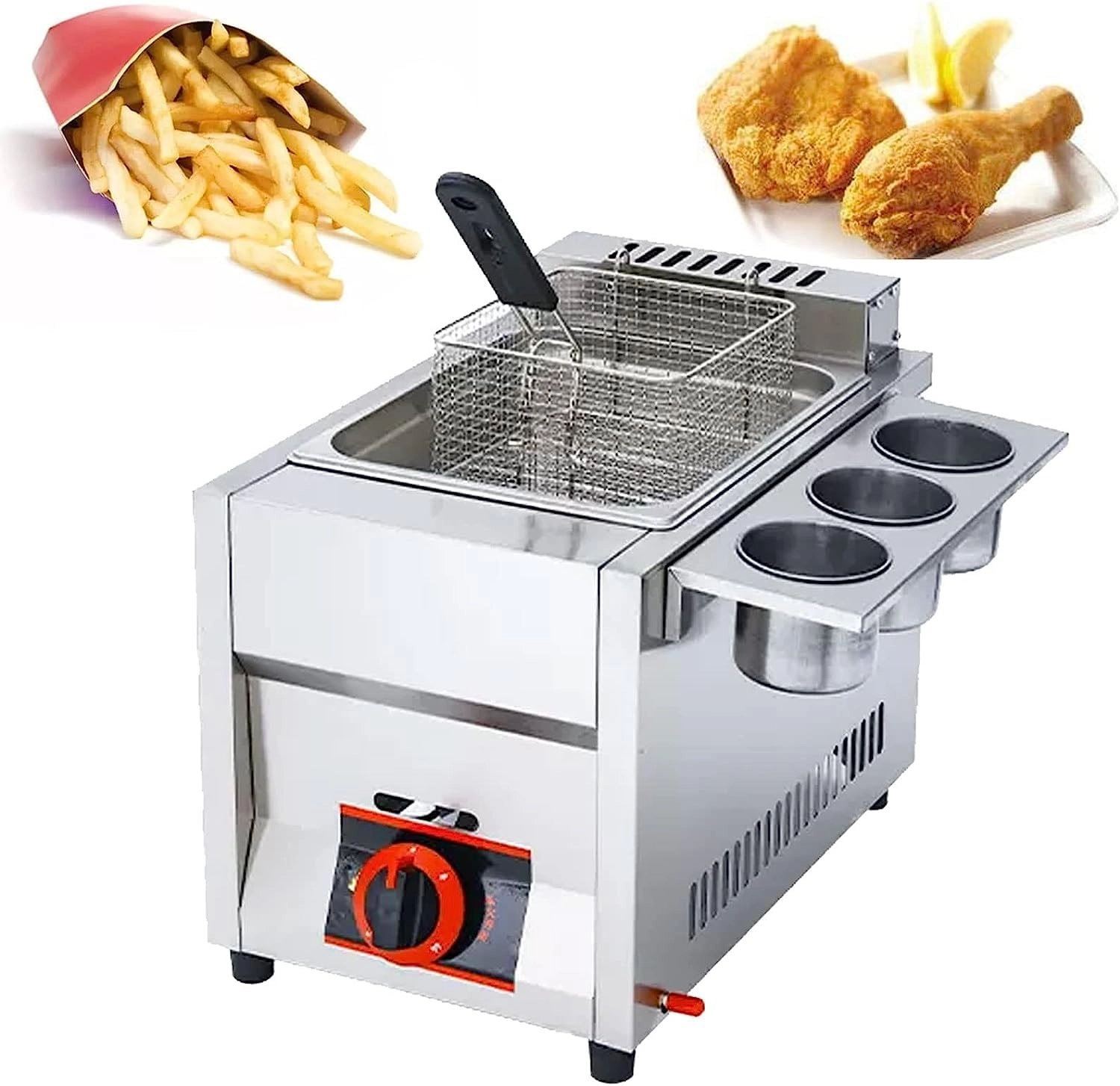UDYNXHS Commercial Countertop Gas Fryer MVVFKF0929