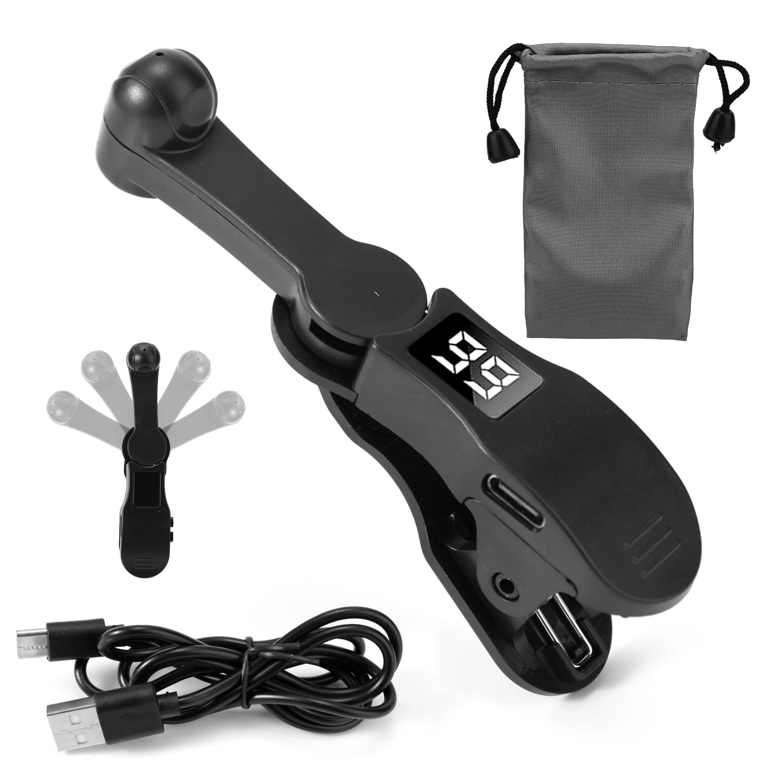 Smart Phone Auto Clicker - Speed Adjustable Anti-Slip Clip iPhone iPad Android