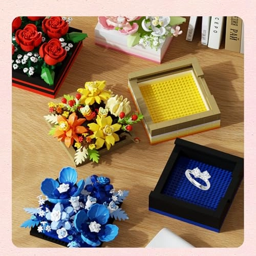 Flower Building Blocks Jewelry Box - 687pcs