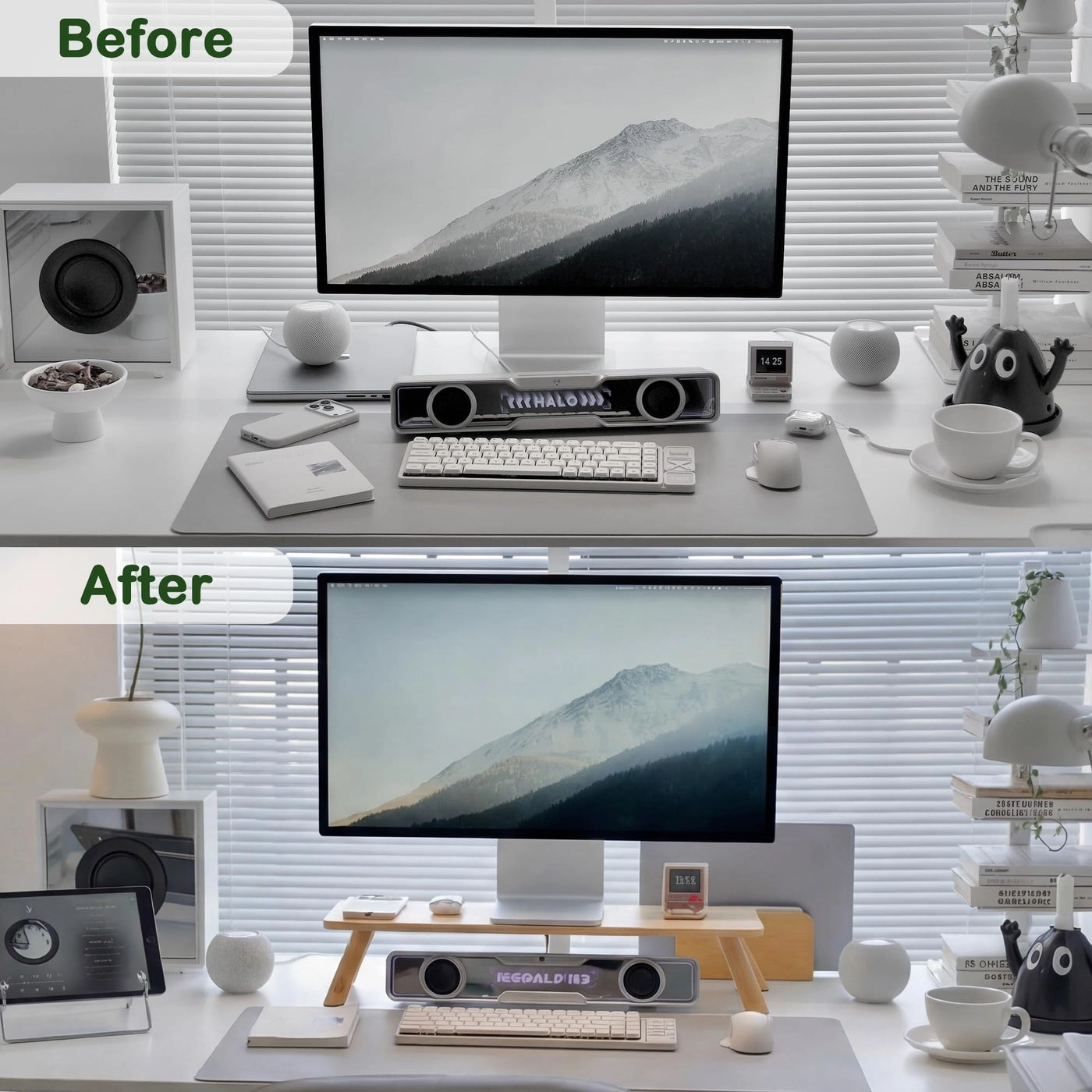 Bamboo Monitor Stand Riser - 31.5 Inches