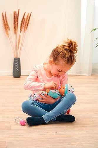 New Born Baby Elephant Doll - Drinking and Wet Function Bottle and Dummy Ages 2+