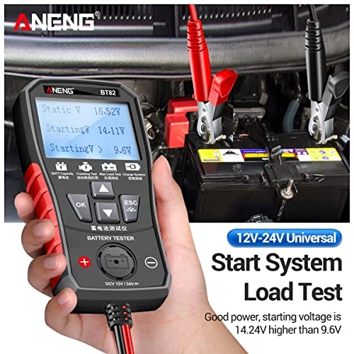 BT82 - Portable Digital Car Battery Tester