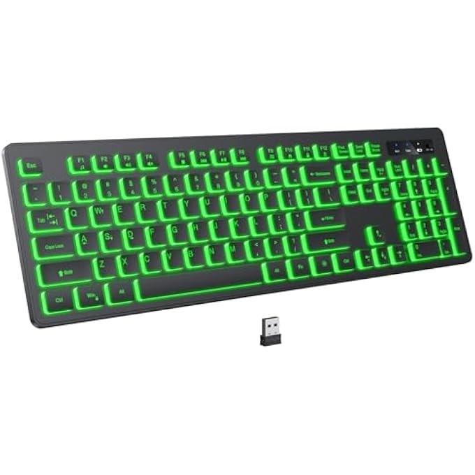 rayihni Wireless LED Keyboard - Wireless