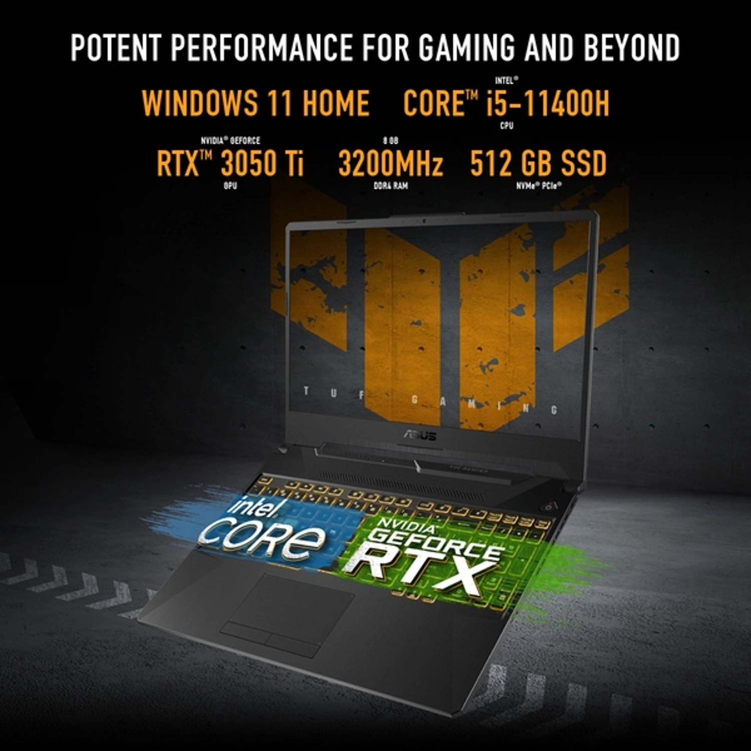 TUF Gaming F15 FX506HE - 15.6'' Core i5-11400H 8GB DDR4 512GB SSD