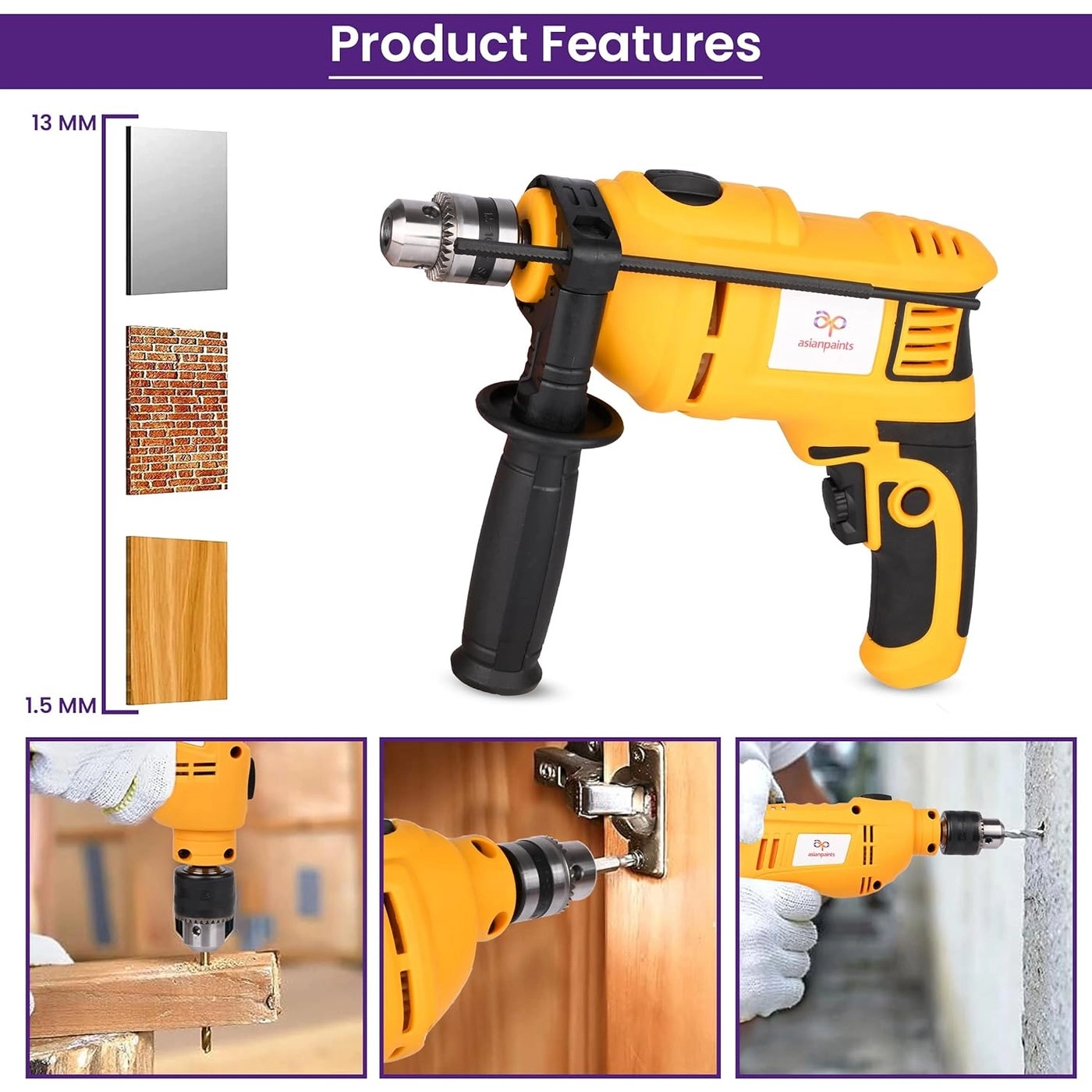 Impact Drill - 550 Watts 2900 RPM 10mm Chuck