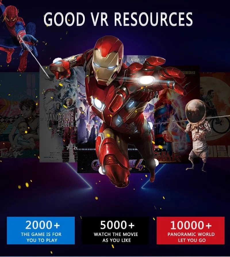 Virtual Reality Headset - Black 4.7-6.53"