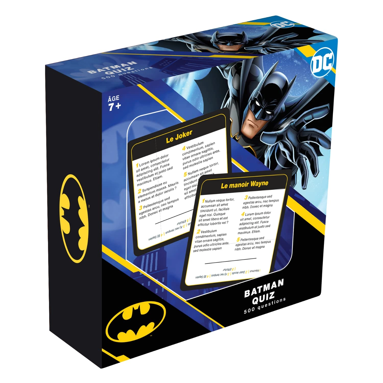Topi Games Batman Quizz 500 - Card Game Family (French)