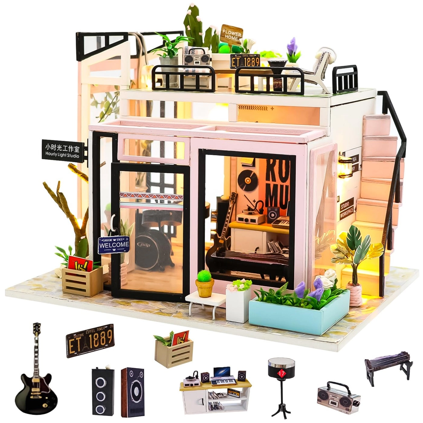 DIY Miniature Dollhouse Kit - 124 scale
