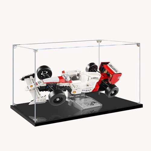 Acrylic Display Case for LEGO Icons McLaren MP4/4 & Ayrton Senna Vehicle Set 10330 - 3mm thickness