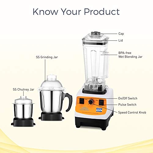 Super Power Grinder & Blender - 1200W