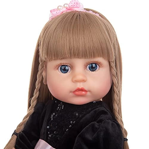 Reborn Baby Doll - 55cm Soft Silicone Limbs Cloth Body