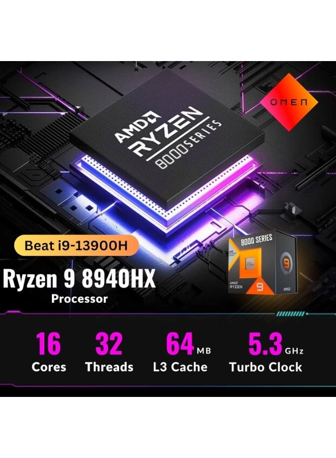 OMEN 16 - 16'' Ryzen 9-8940HX 16GB DDR5 512GB SSD