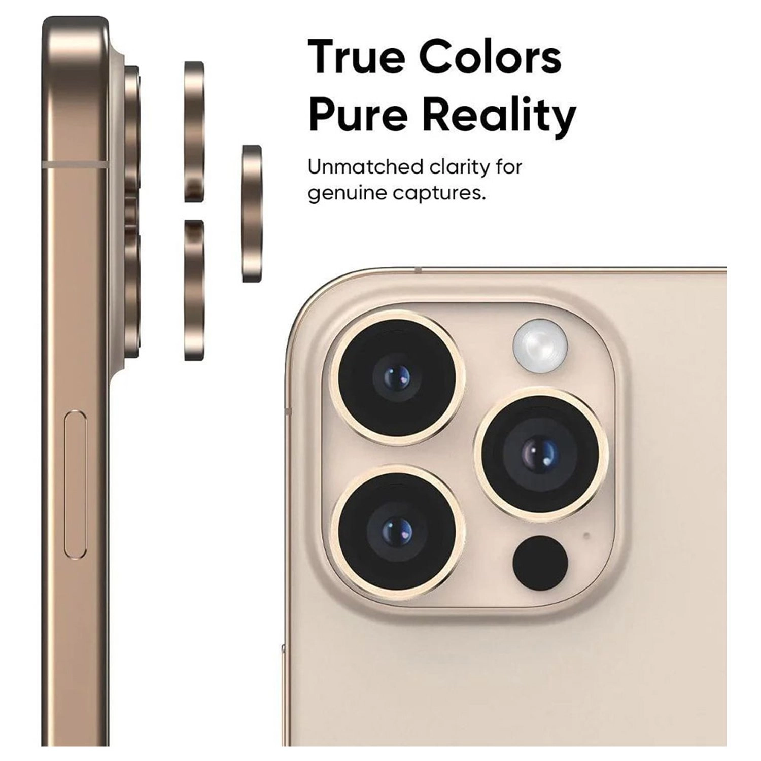 Tempered Glass Camera Lens Protector for iPhone 16 Pro / iPhone Pro Max