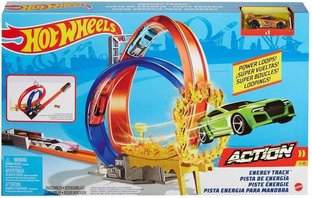 Hot Wheels Action Energy Track - Includes Vehicle