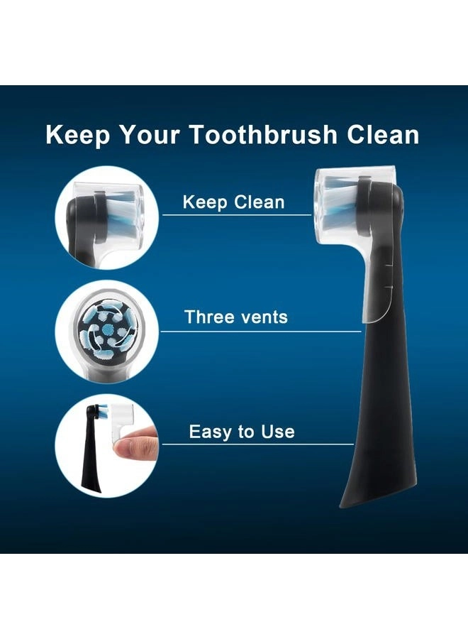 Toothbrush Head Cover - 6 Pack Compatible with Oral B iO Series Transparent