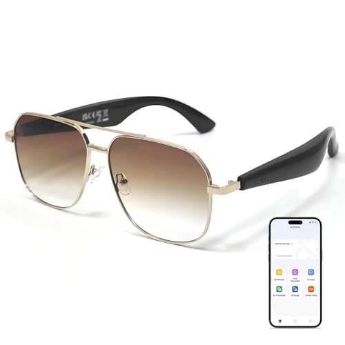 QT-35 - Bluetooth 5.4 140 Languages Black Frame Grey Lens