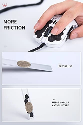 Grip Upgrade 2.0 Plus Mouse Anti Slip Grip Tape - Pre-Cut for Logitech MX Master 3 Black