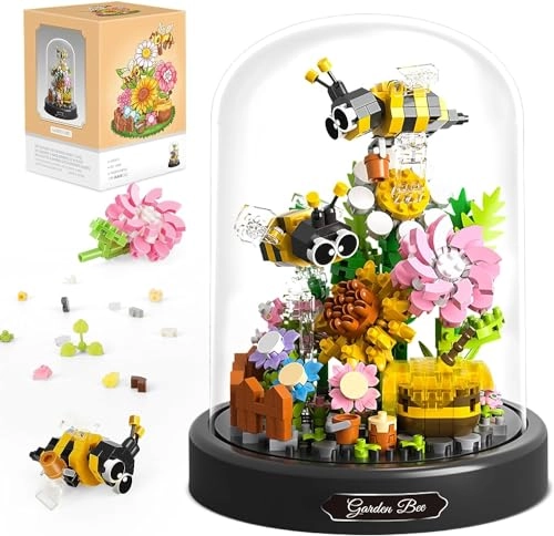 Bee Flowers Micro Mini Building Block Set - 588 pcs