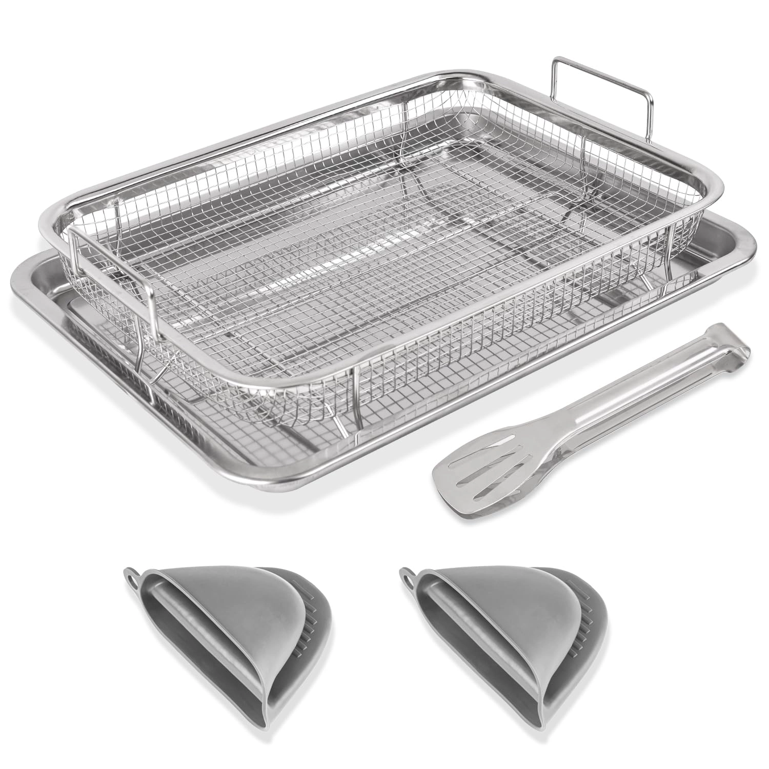 SZMDLX Air Fryer Basket and Tray - Stainless Steel