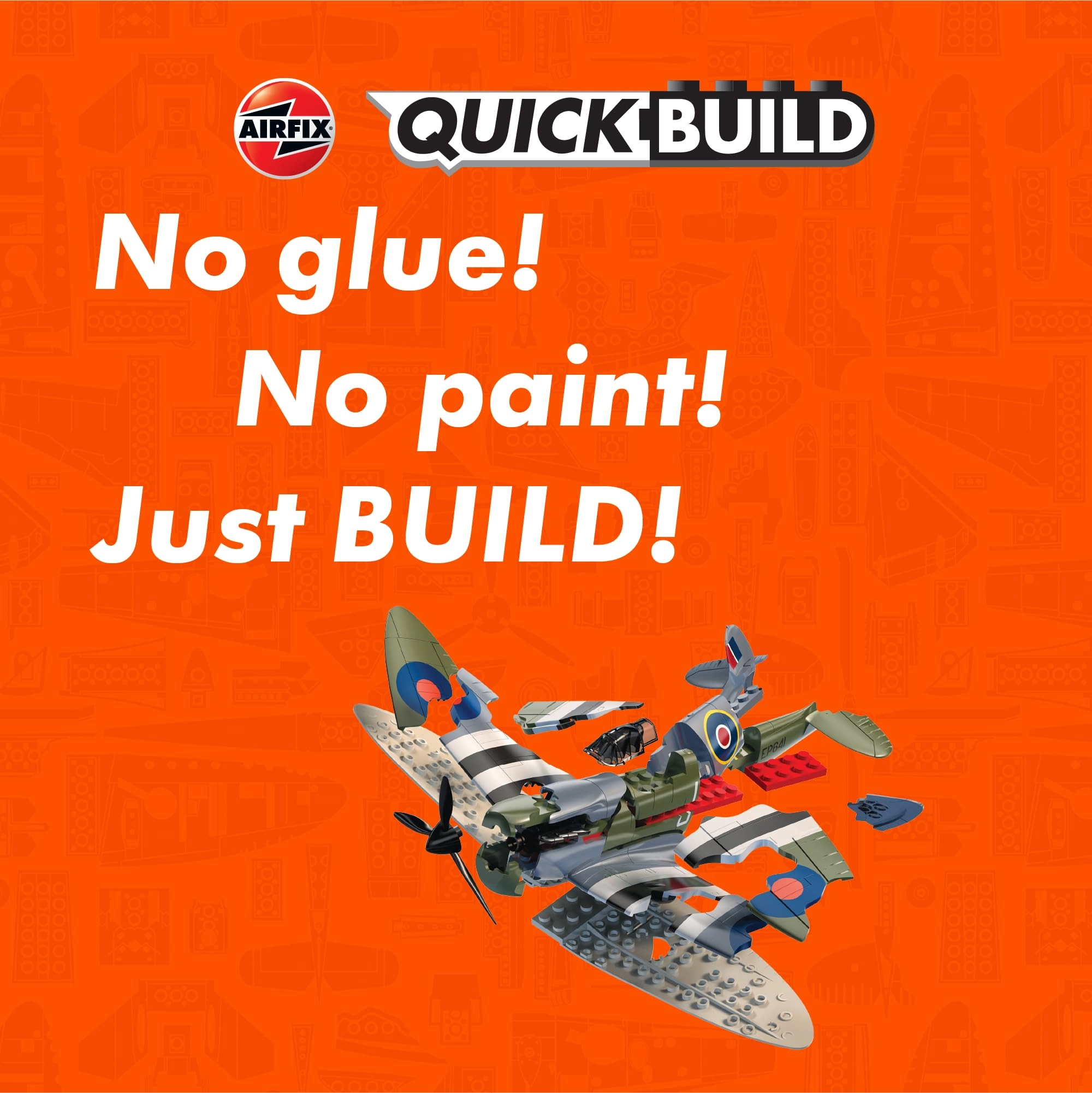Quickbuild D-Day Spitfire Model Kit (J6045) - snap together