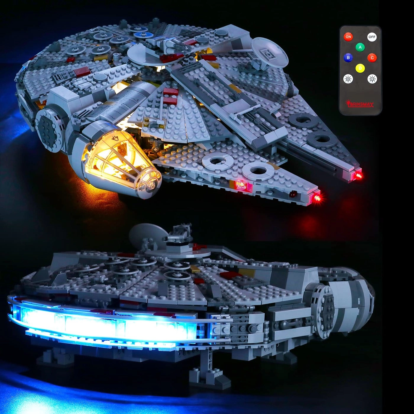 Led Lighting Kit for Millennium Falcon - Compatible with Lego 75257 Remote Control