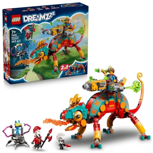 DREAMZzz 2in1 Mateo's Fire Chameleon (71492) - Fantasy Animal Figure 2 Minifigures